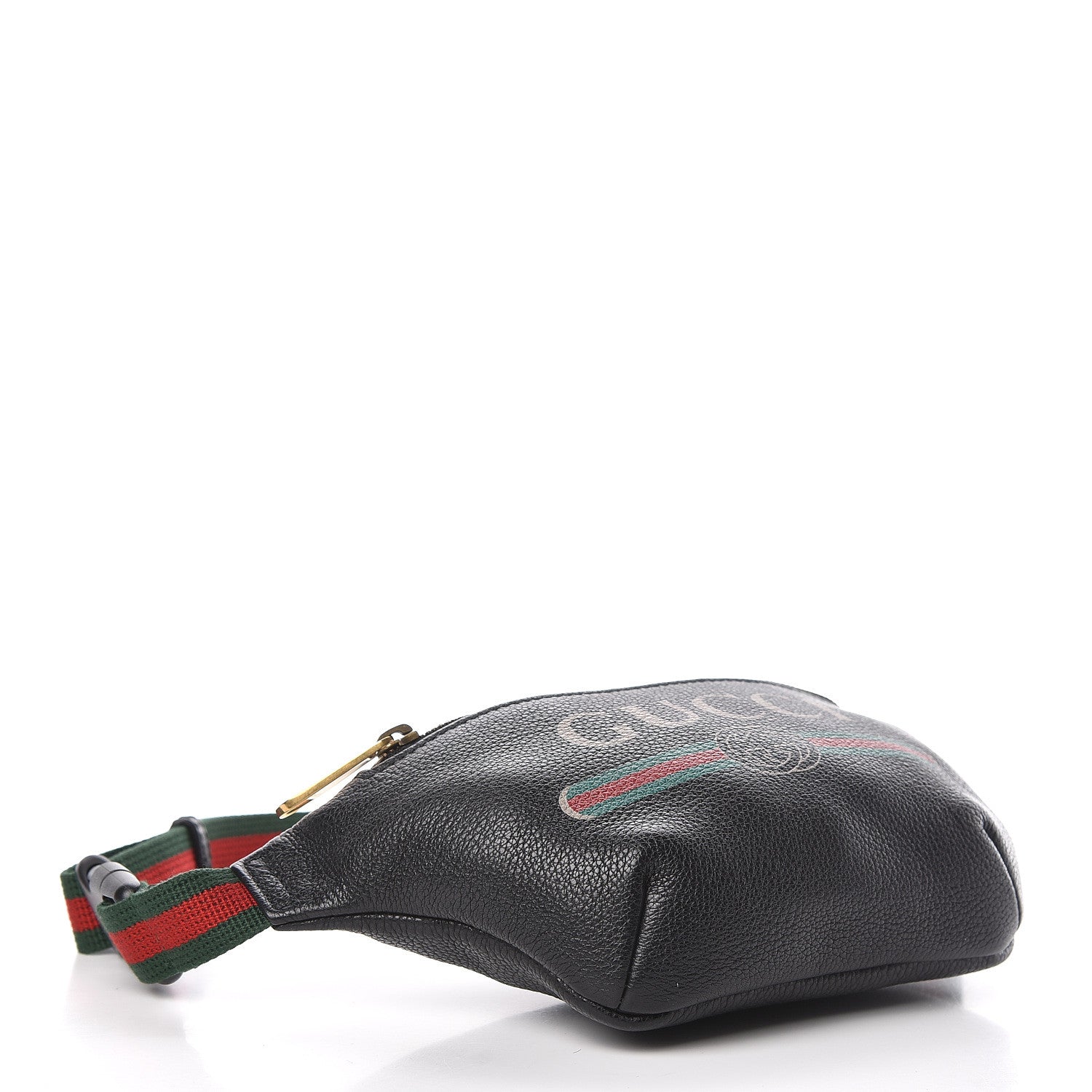 Gucci Grained Calfskin Small Logo Belt Bag Black 4 of 11