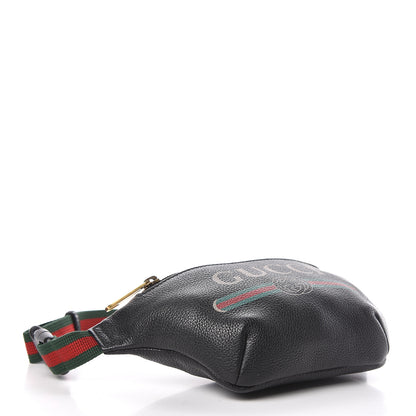 Gucci Grained Calfskin Small Logo Belt Bag Black 4 of 11