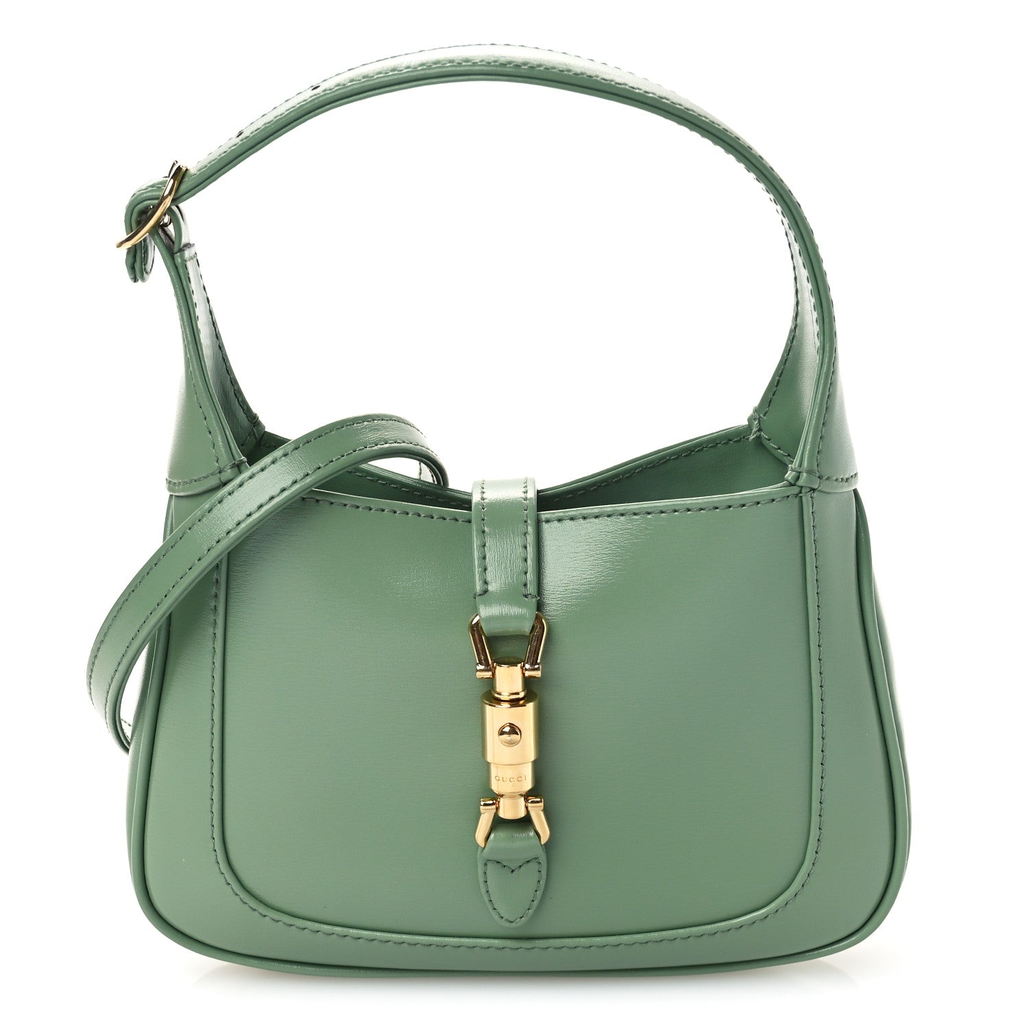 Gucci Boarded Dyana Lux Calfskin Mini Jackie 1961 Hobo Pistachio Green 1 of 11