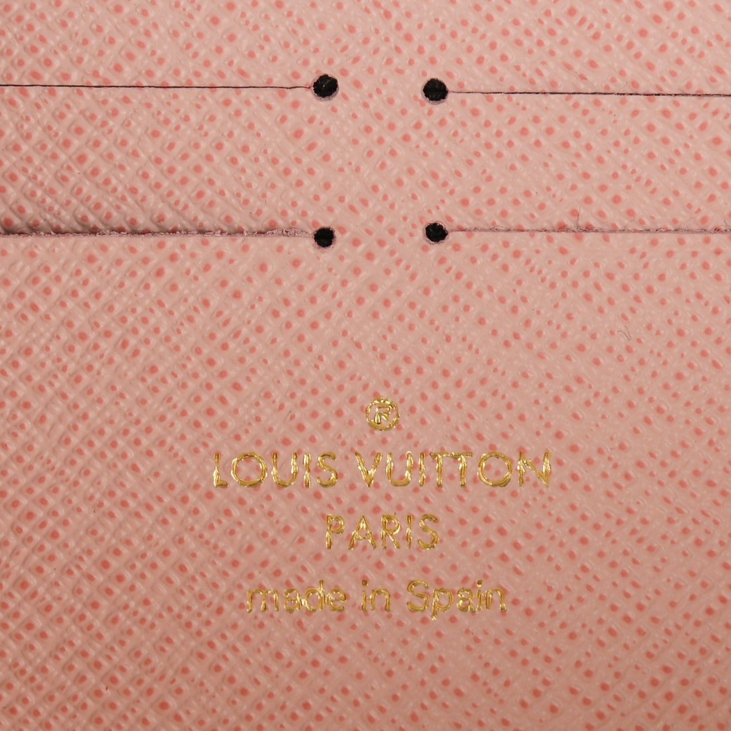 Damier Azur Clemence Wallet Rose Ballerine