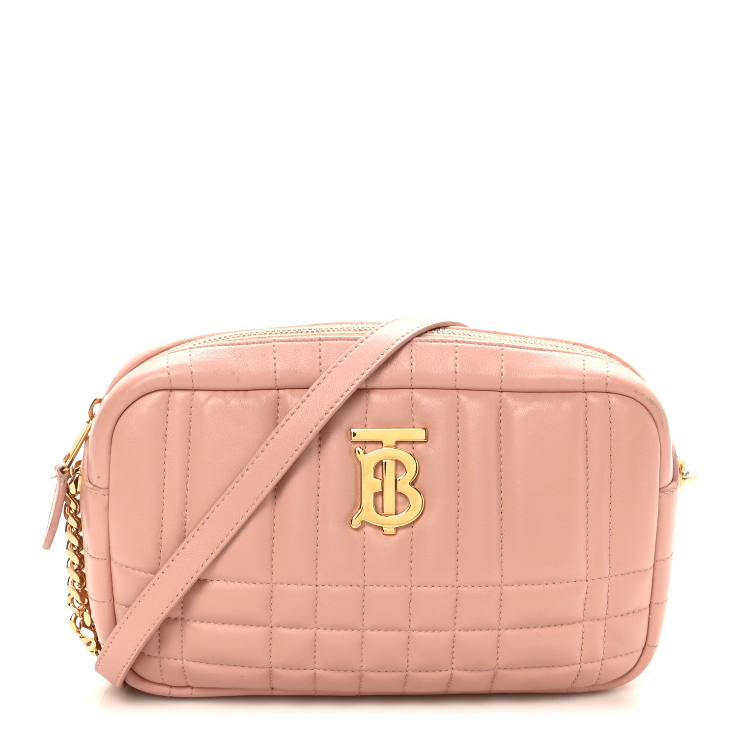 Burberry Calfskin Quilted Small Lola Camera Bag  Dusty Pink 1 of 9