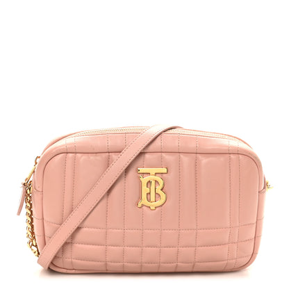 Burberry Calfskin Quilted Small Lola Camera Bag  Dusty Pink 1 of 9