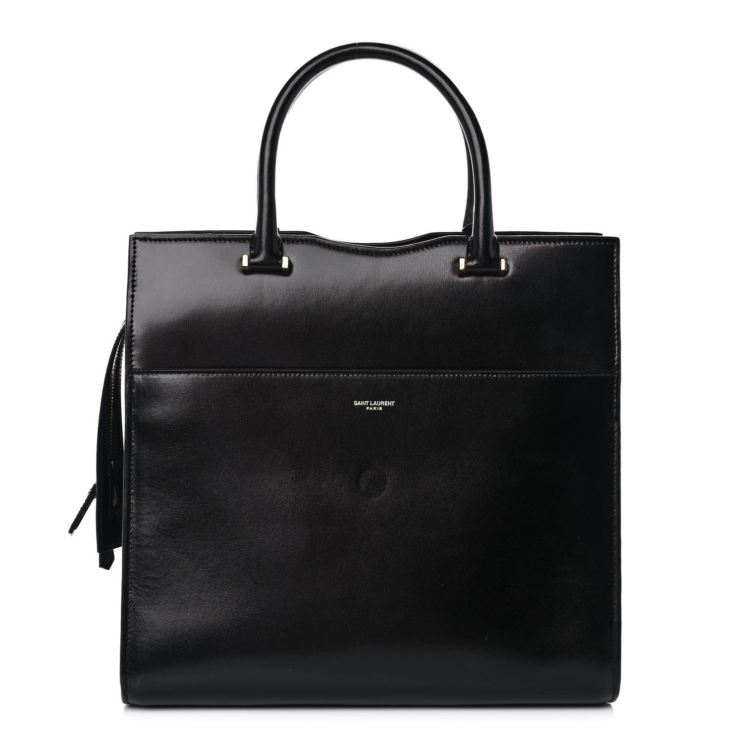 Saint Laurent Shiny Calfskin Large Uptown Tote Black 3 of 15