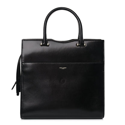 Saint Laurent Shiny Calfskin Large Uptown Tote Black 3 of 15