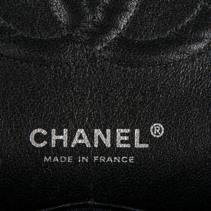 Chanel Tweed Quilted Medium Double Flap Black White 5 of 6