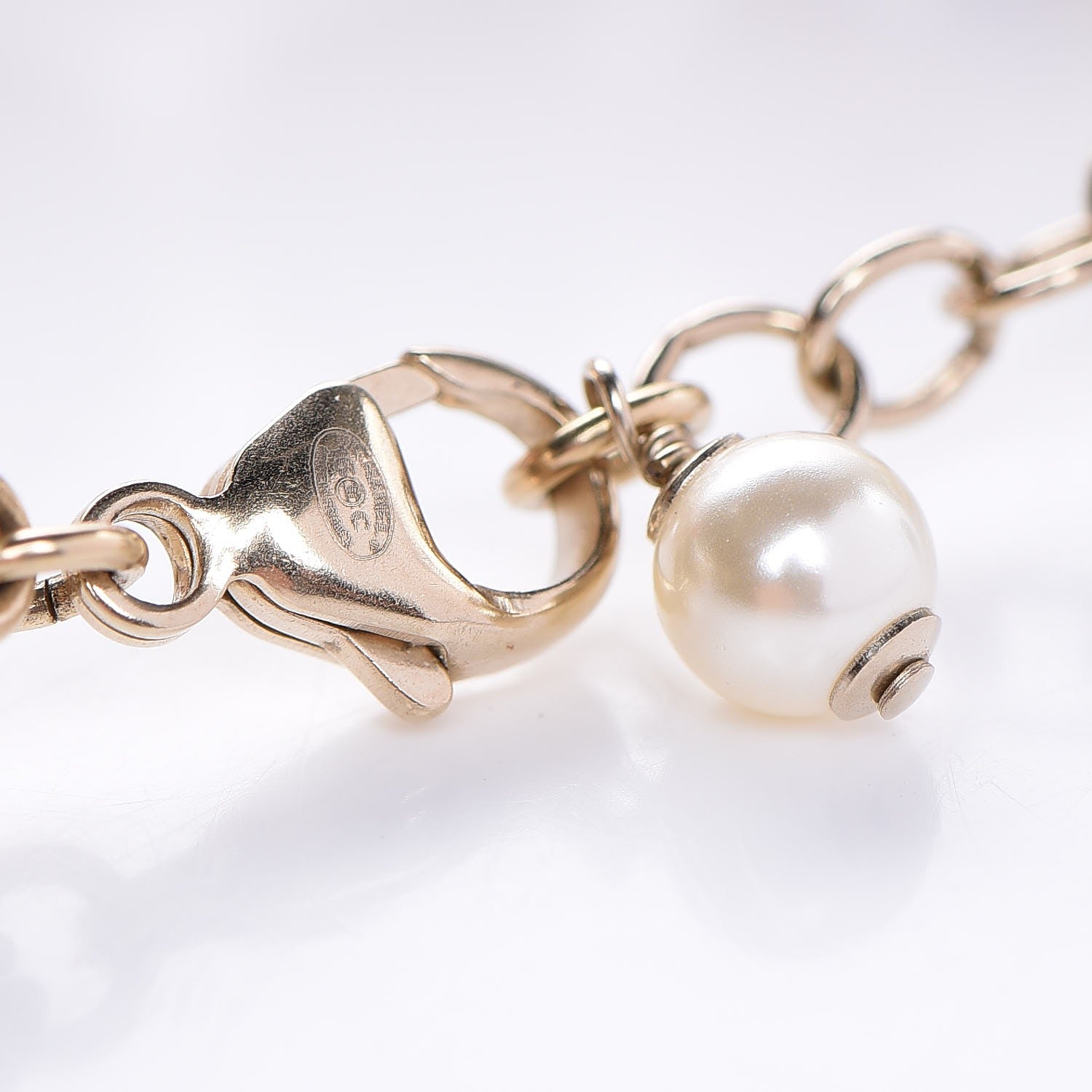 Chanel Pearl Enamel CC Korean Garden Bracelet Pink Multicolor 4 of 4