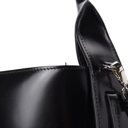Prada Tessuto Spazzolato Ouverture Bucket Bag Black 8 of 12