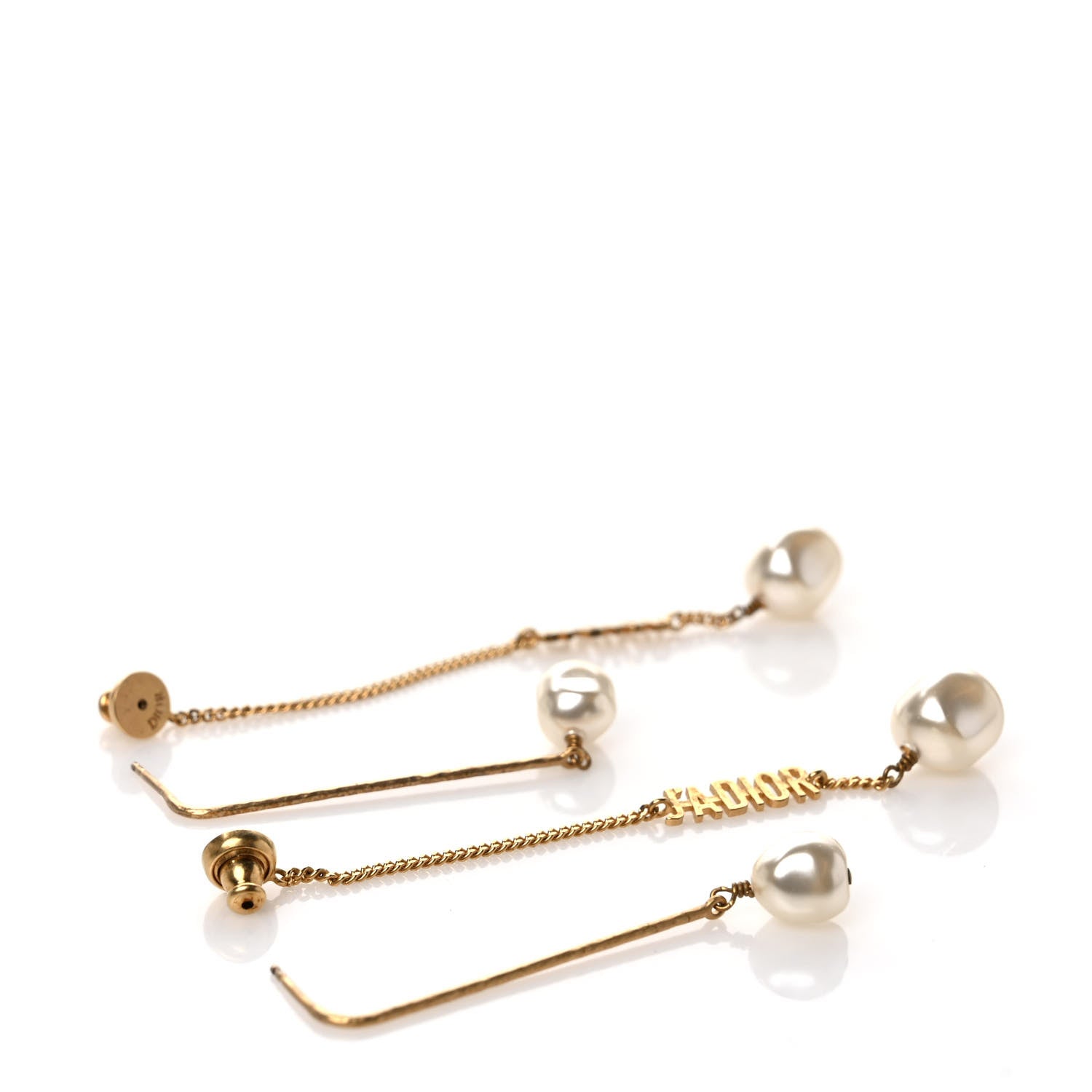 Christian Dior Pearl J'adior Dangle Earrings Gold 3 of 4