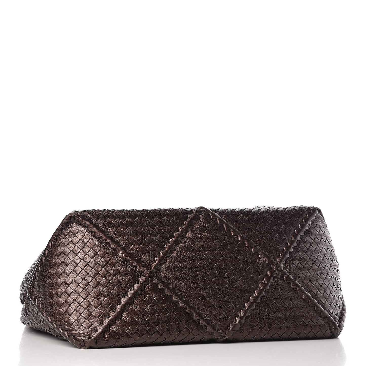 Cervo Intrecciato Shoulder Bag Brown