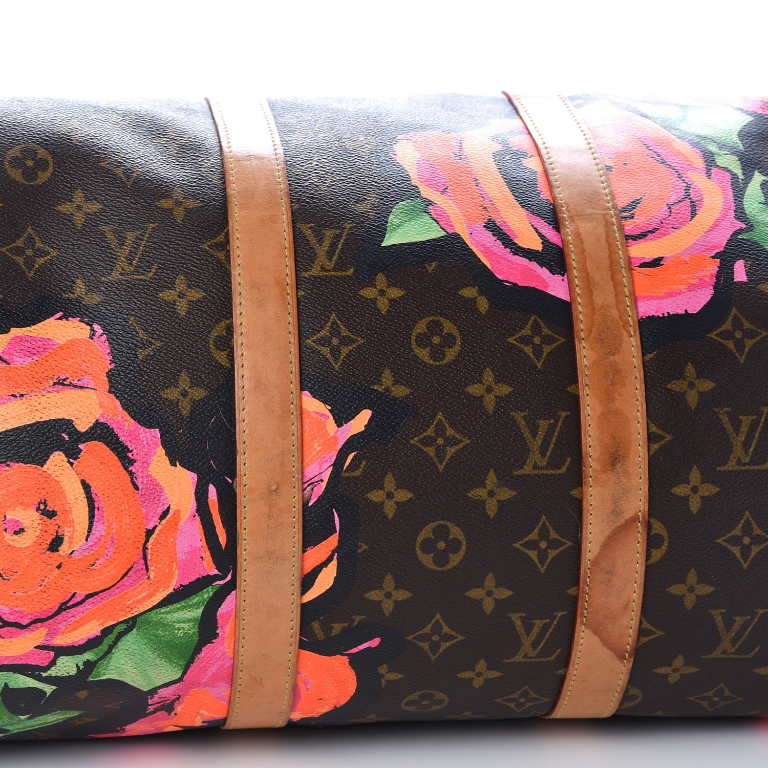 Louis Vuitton Monogram Roses Keepall 50 11 of 19
