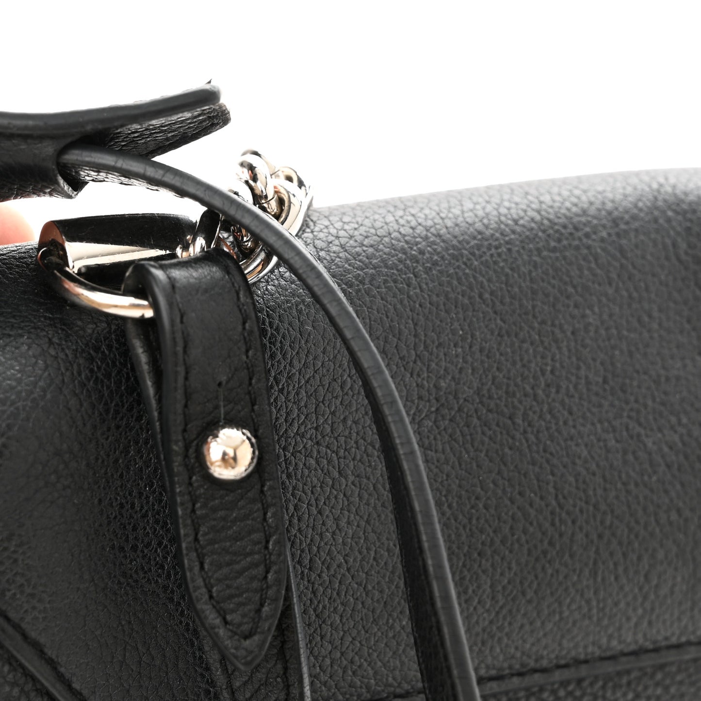 Calfskin Lockme II Chain Bag BB Black