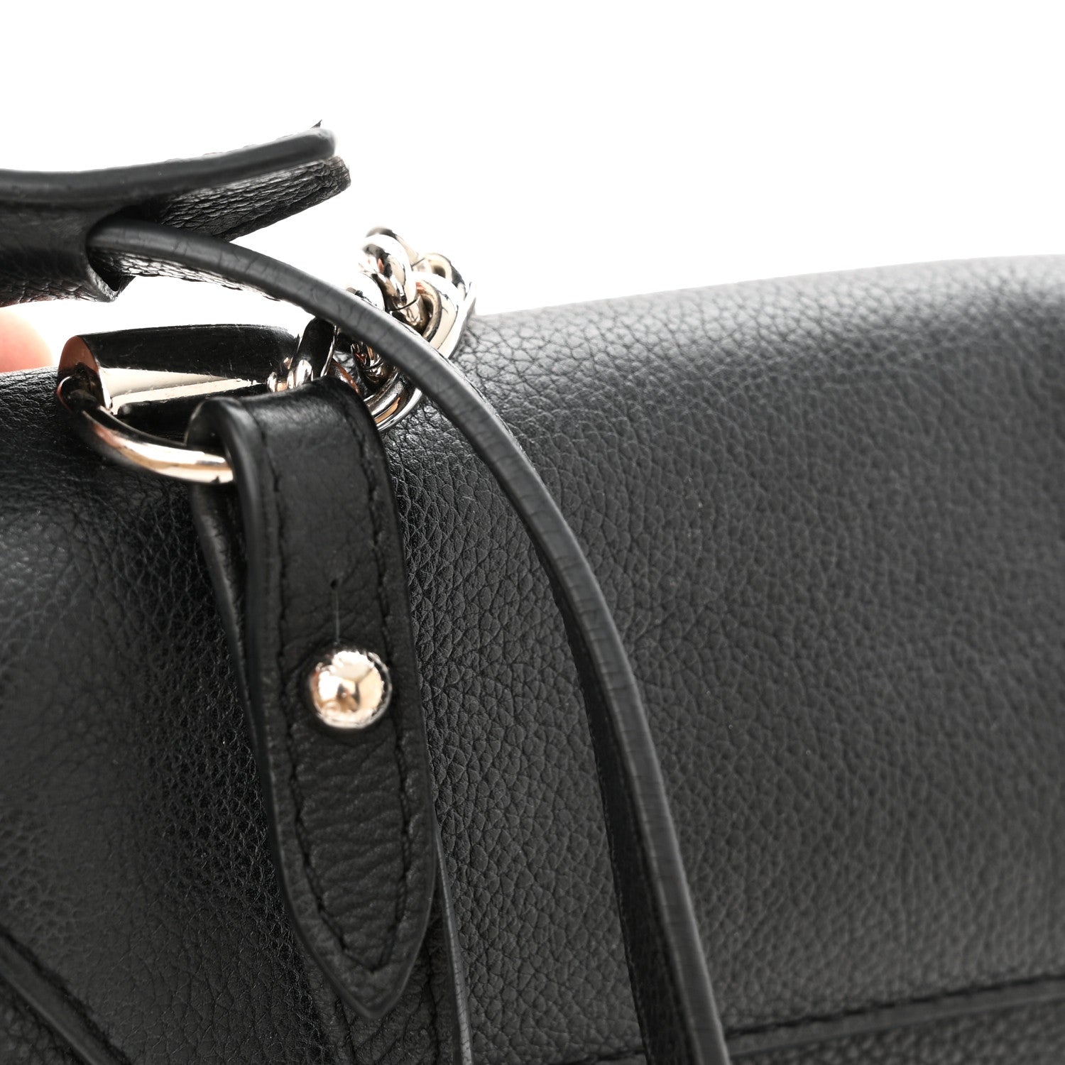 Louis Vuitton Calfskin Lockme II Chain Bag BB Black 13 of 14