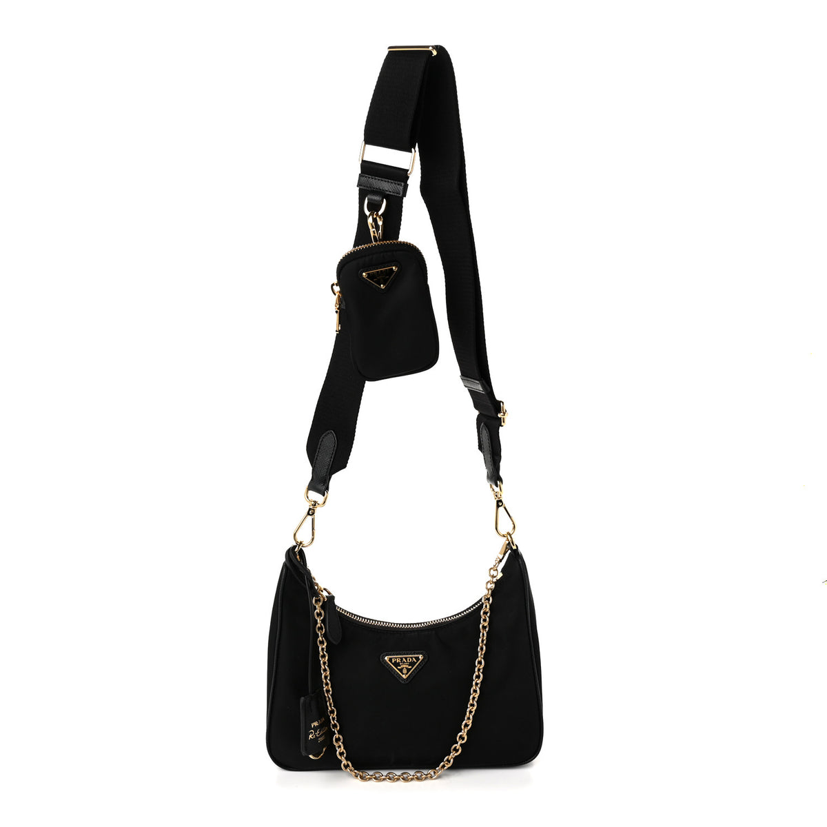 Nylon Re-Edition 2005 Shoulder Bag Black