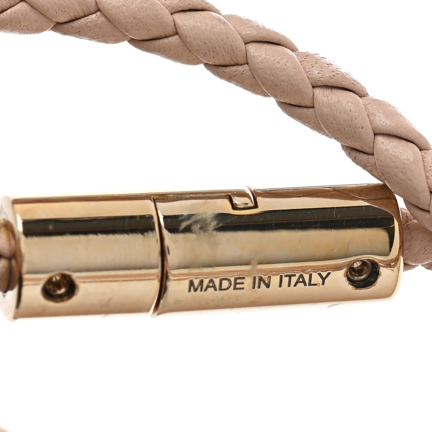 Calfskin Braided Serpenti Forever Bracelet Pink
