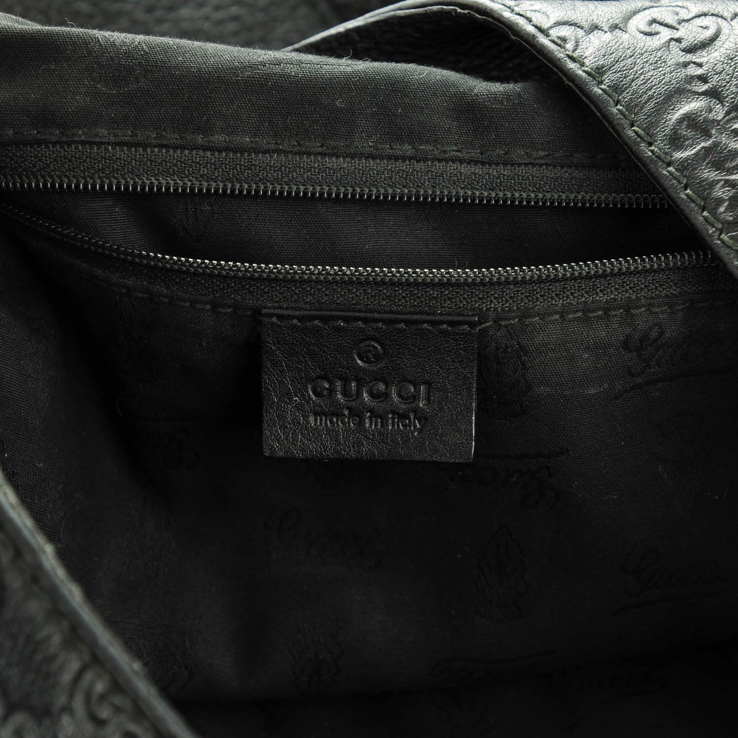 Guccissima Large New Ladies Web Hobo Black