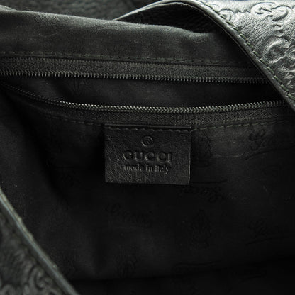 Gucci Guccissima Large New Ladies Web Hobo Black 6 of 7