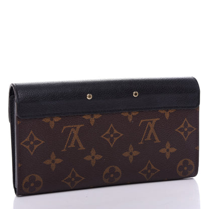 Louis Vuitton Monogram Pallas Wallet Black 3 of 6