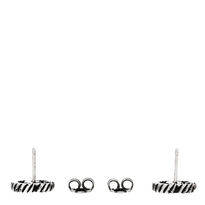 Gucci Sterling Silver Torchon Double G Earrings 3 of 4
