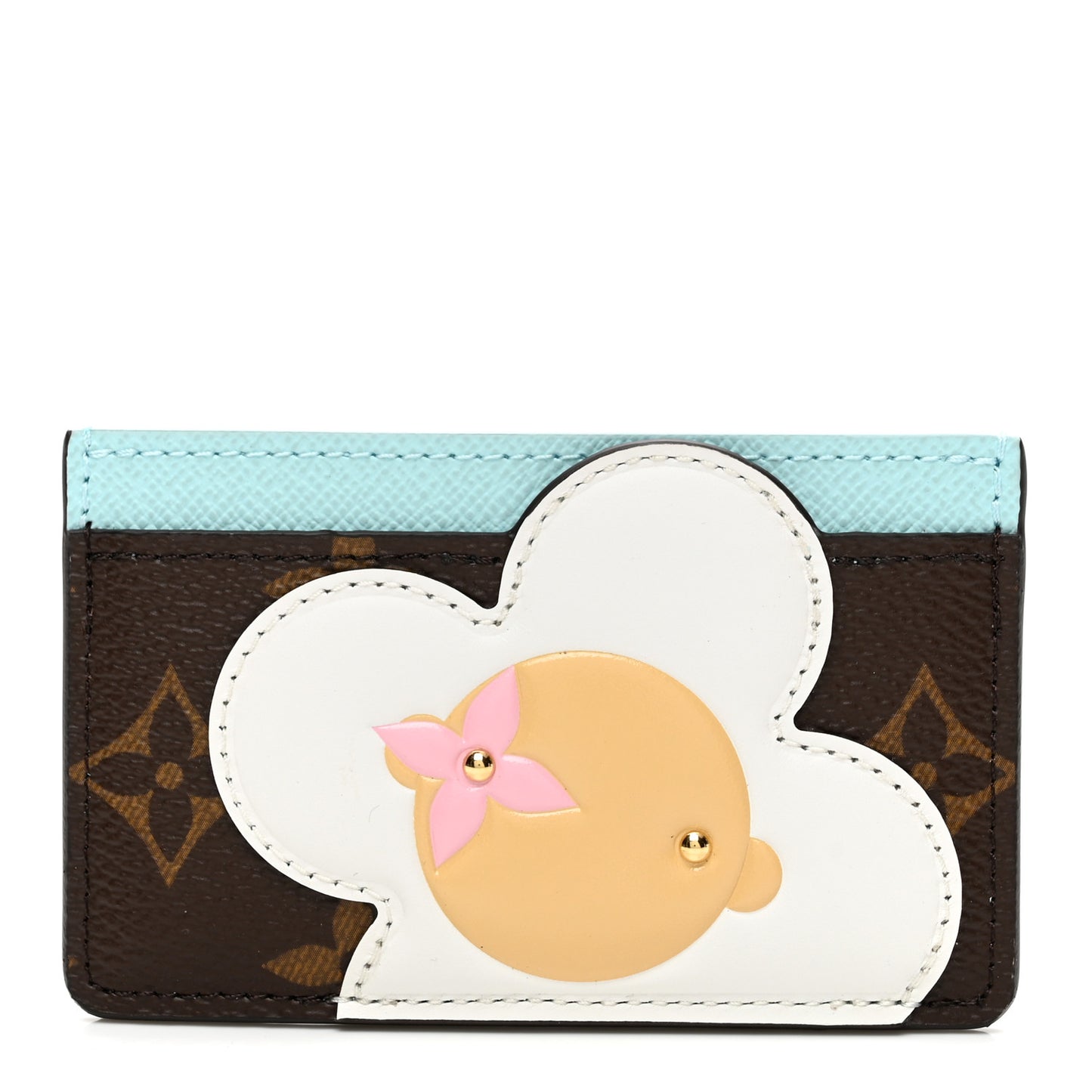 Monogram Vivienne Card Holder Animation Blue