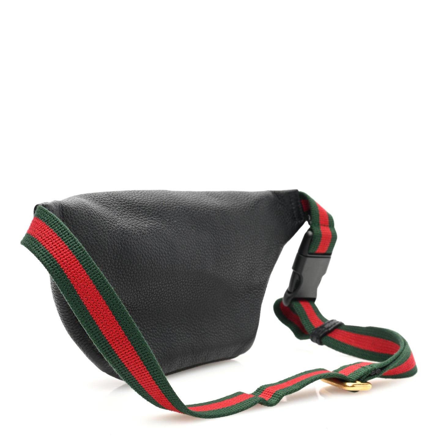 Grained Calfskin Small Logo Belt Bag Black