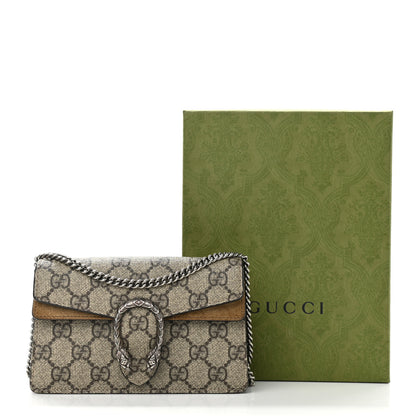 Gucci GG Supreme Monogram Super Mini Dionysus Shoulder Bag Taupe 11 of 11