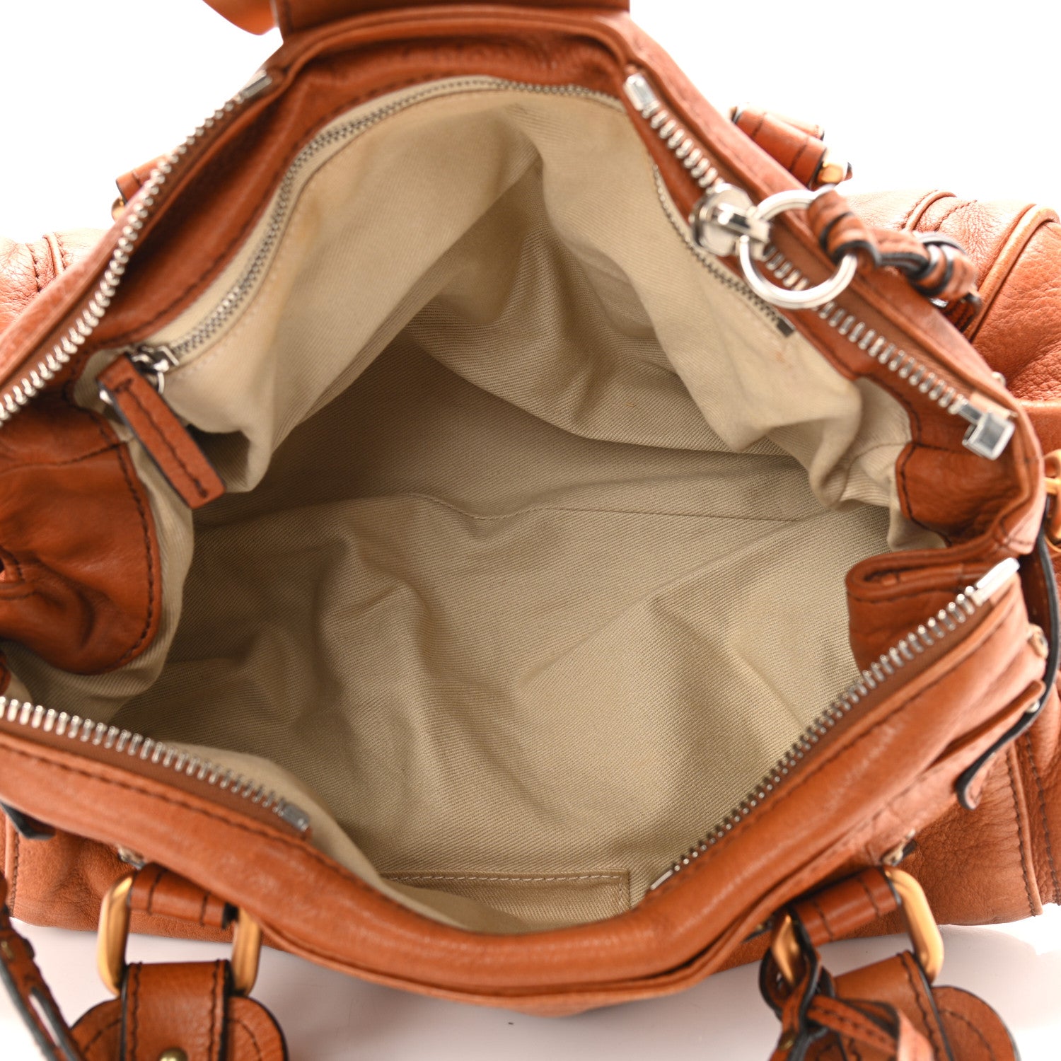 Chloe Calfskin Medium Paddington Satchel Tan 5 of 9