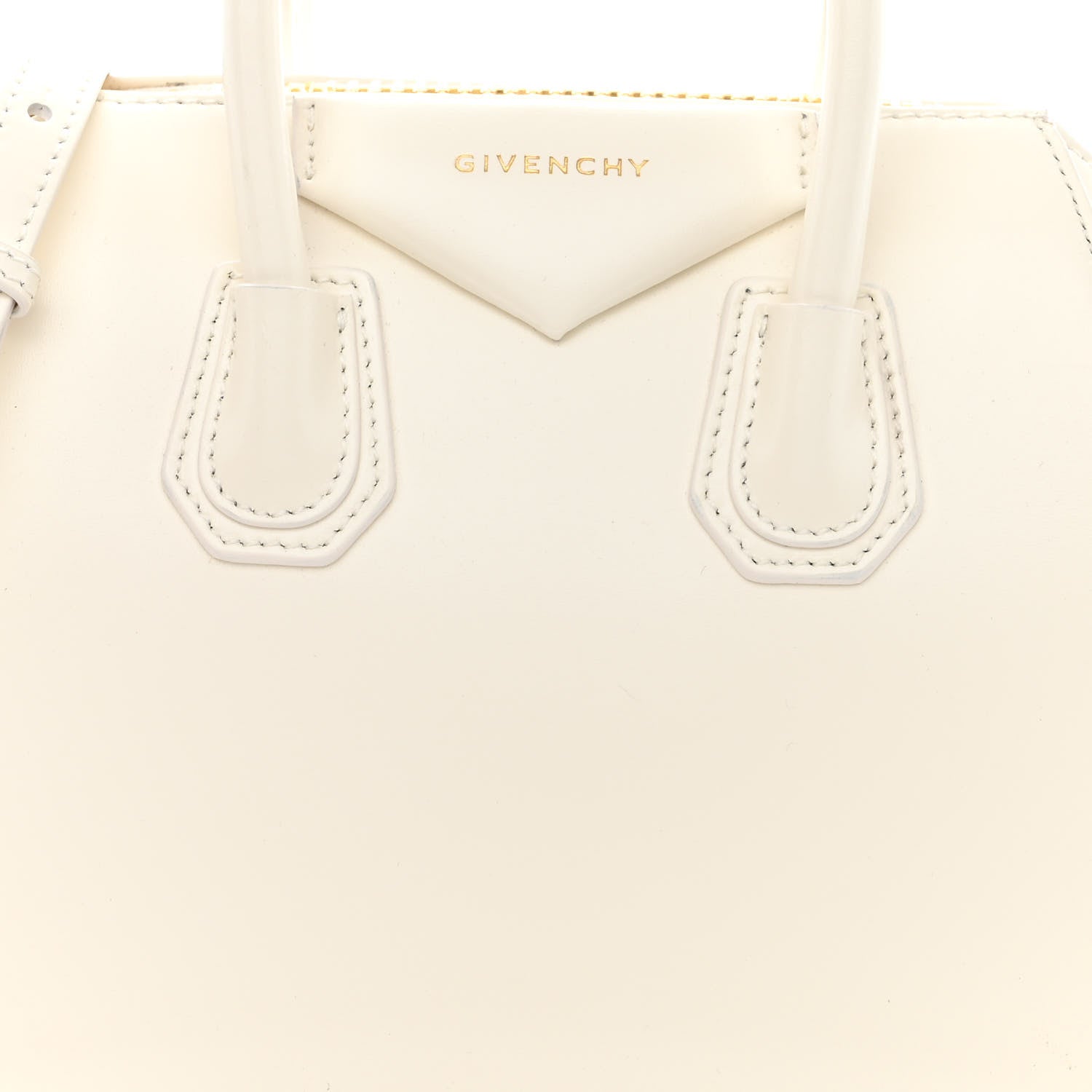Givenchy Shiny Lord Calfskin Mini Antigona Ivory 8 of 10
