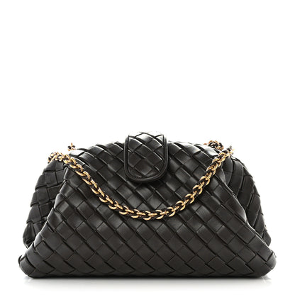 Bottega Veneta Nappa Intrecciato Teen The Lauren 1980 Clutch With Chain Fondant 1 of 10