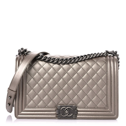 Chanel Metallic Caviar Quilted New Medium Boy Flap Copper 1 of 11