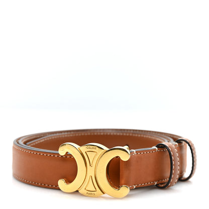 Celine Natural Calfskin Medium 25mm Triomphe Belt 85 34 Tan 1 of 6
