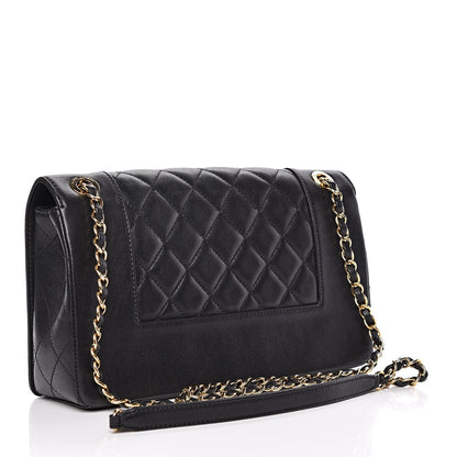 Chanel Sheepskin Quilted Vintage Mademoiselle Flap Black 3 of 17