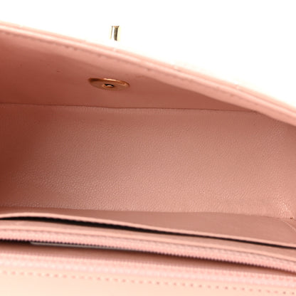 Chanel Calfskin Chevron Quilted Mini Rectangular Flap Light Pink 5 of 10