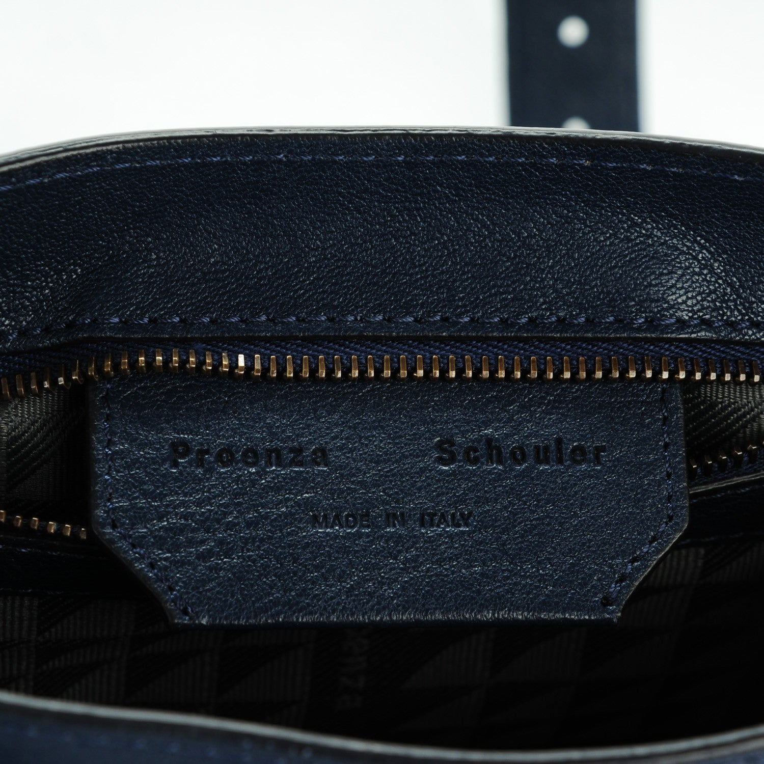 Proenza Schouler Lambskin PS1 Pouch Messenger Midnight 6 of 7