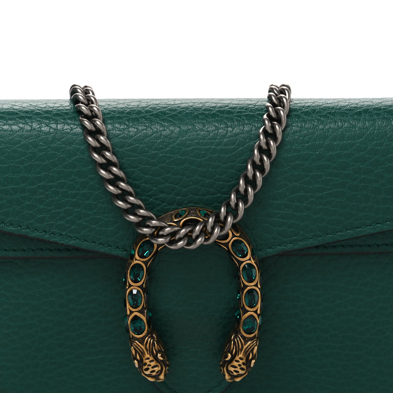 シー金丸　GUCCI オフィディア　スネークレザー　ミニバッグ　グリーン Gucci Calfskin Super Mini Dionysus Shoulder Bag Emerald 1919843