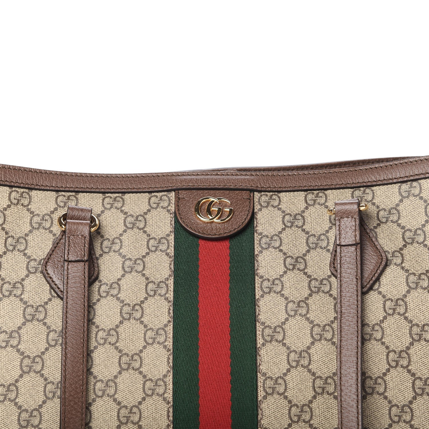 Gucci GG Supreme Monogram Medium Ophidia Shopping Tote Brown 10 of 10