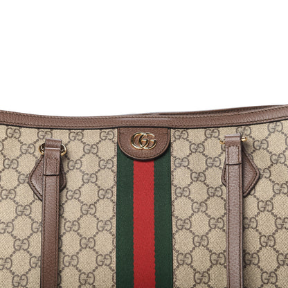 Gucci GG Supreme Monogram Medium Ophidia Shopping Tote Brown 10 of 10