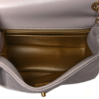 Chanel Lambskin Quilted Mini Pearl Crush Flap Light Purple 5 of 10
