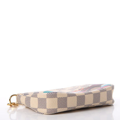 Louis Vuitton Damier Azur 2015 Christmas Animation Mini Pochette Accessories 4 of 8