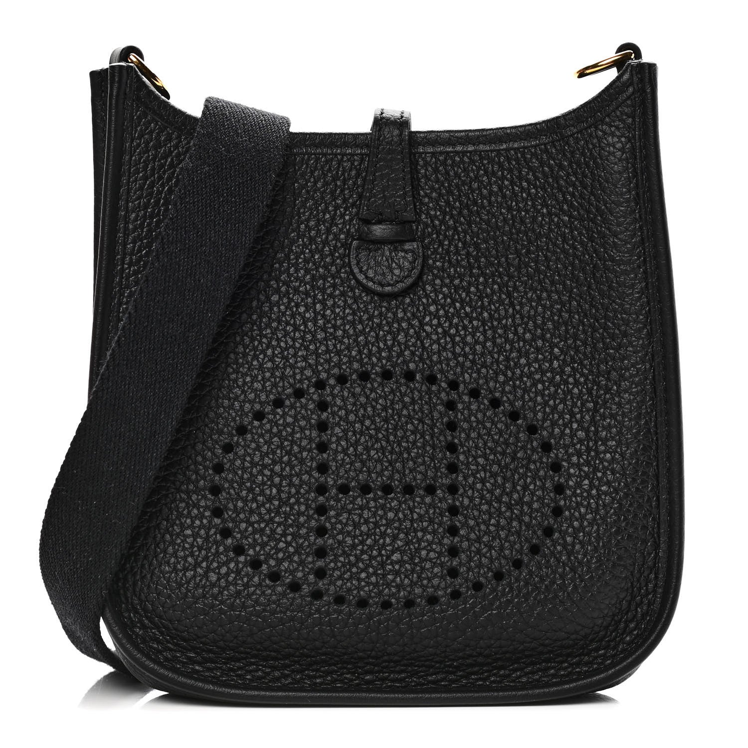 Hermes Taurillon Clemence Evelyne TPM Black 1 of 10