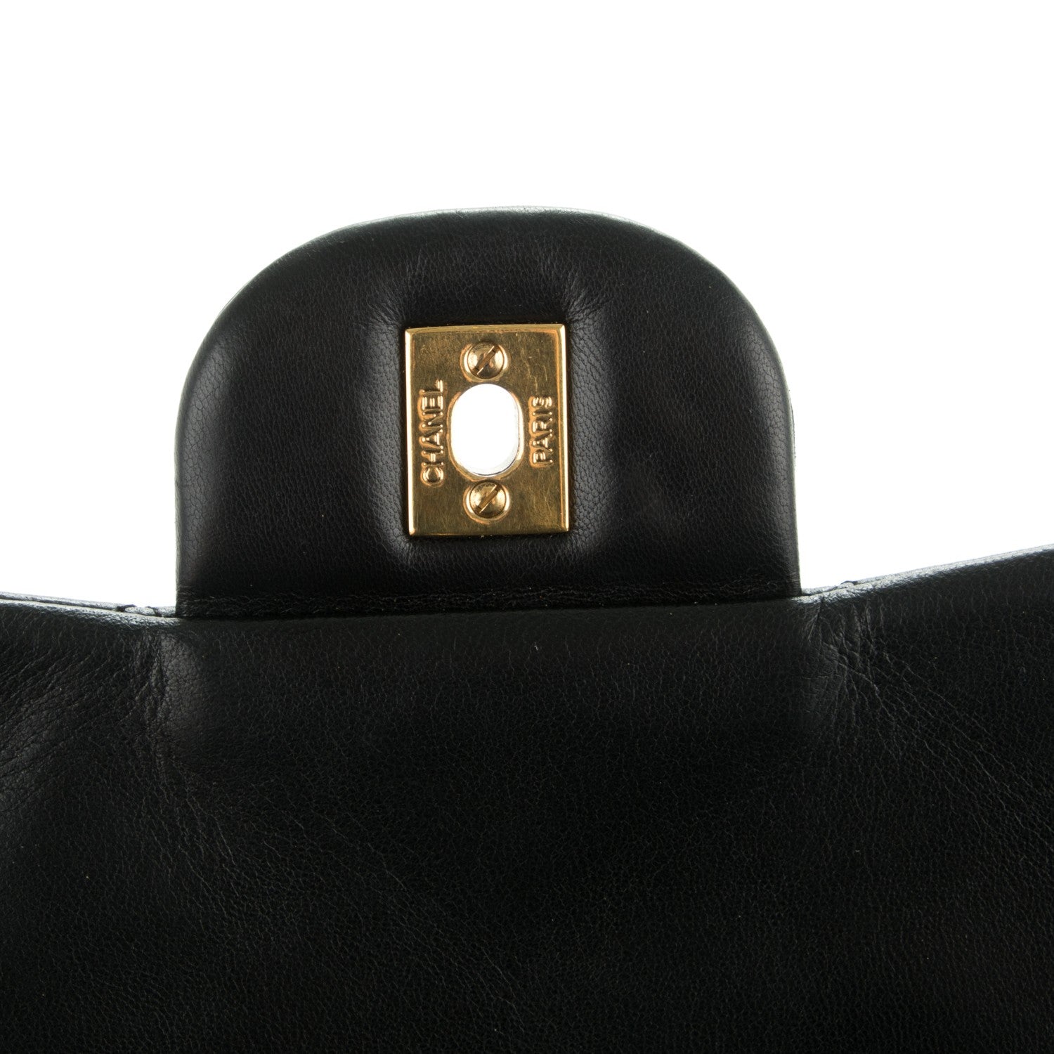 Chanel Lambskin Quilted Jumbo Single Flap Black 6 of 8