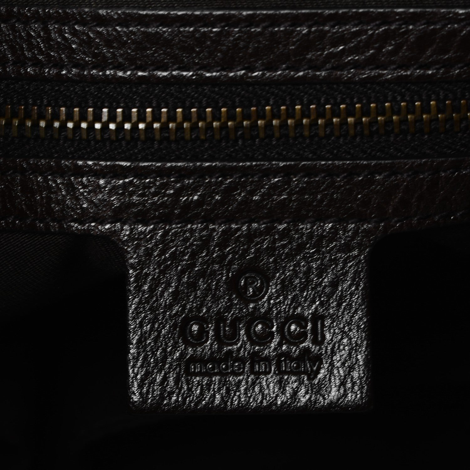 Gucci Guccissima Medium Interlocking Icon Shoulder Bag Dark Brown 7 of 8