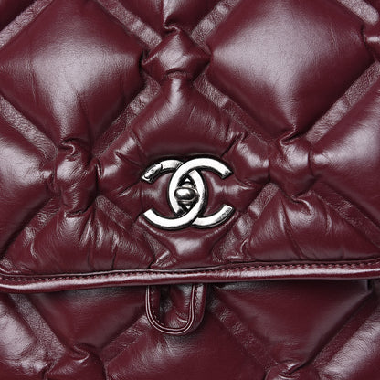 Chanel Calfskin Quilted Chesterfield Backpack Burgundy 13 of 14