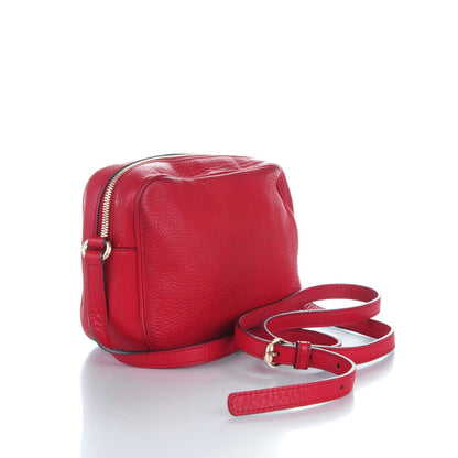 Gucci Pebbled Calfskin Small Soho Disco Bag Tabasco Red 3 of 8
