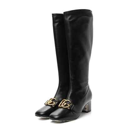 Gucci Malaga Kid GG Victoire 55mm Boots 39 Black 3 of 8