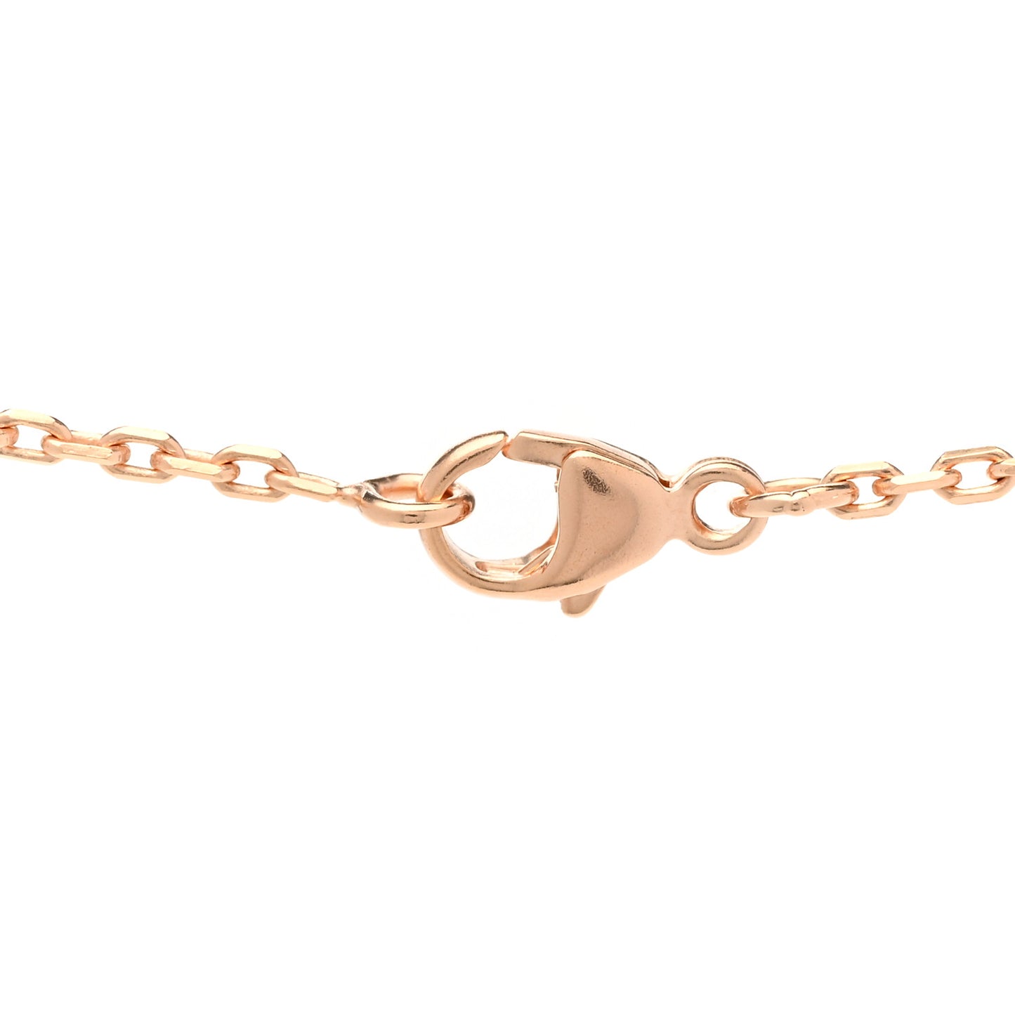 Lacquered Rose Gold Mini Pop H Pendant Necklace Rose Dragee