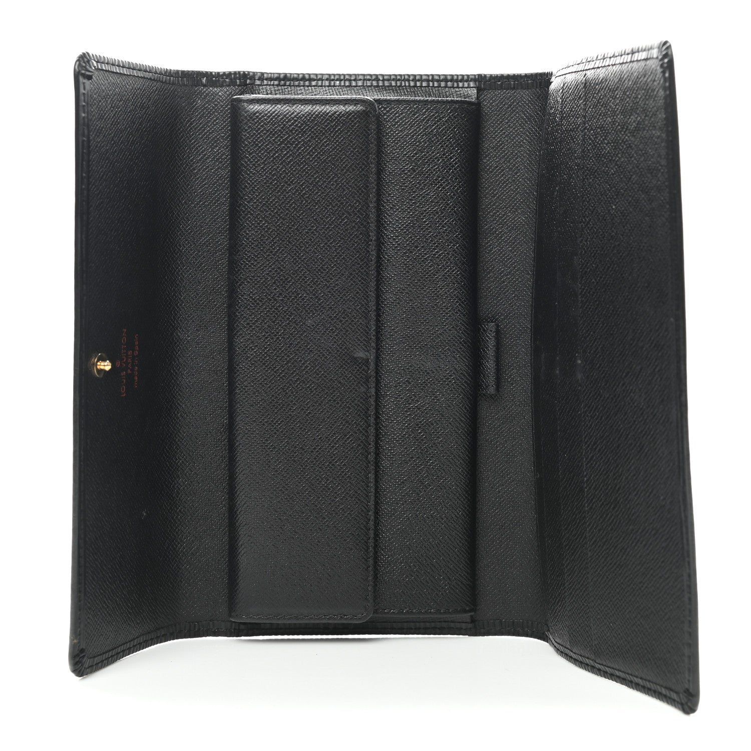 Louis Vuitton Epi Porte Tresor International Wallet Black 5 of 7
