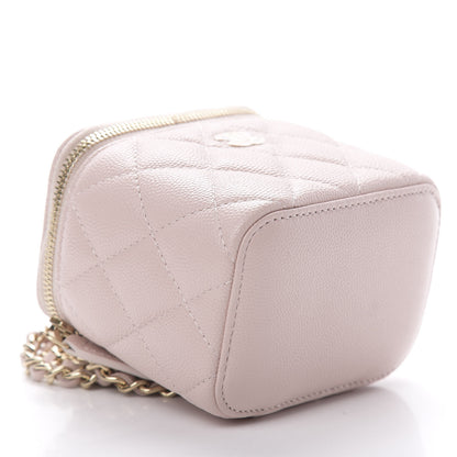 Chanel Caviar Quilted Mini Vanity Case With Chain Light Pink 4 of 11