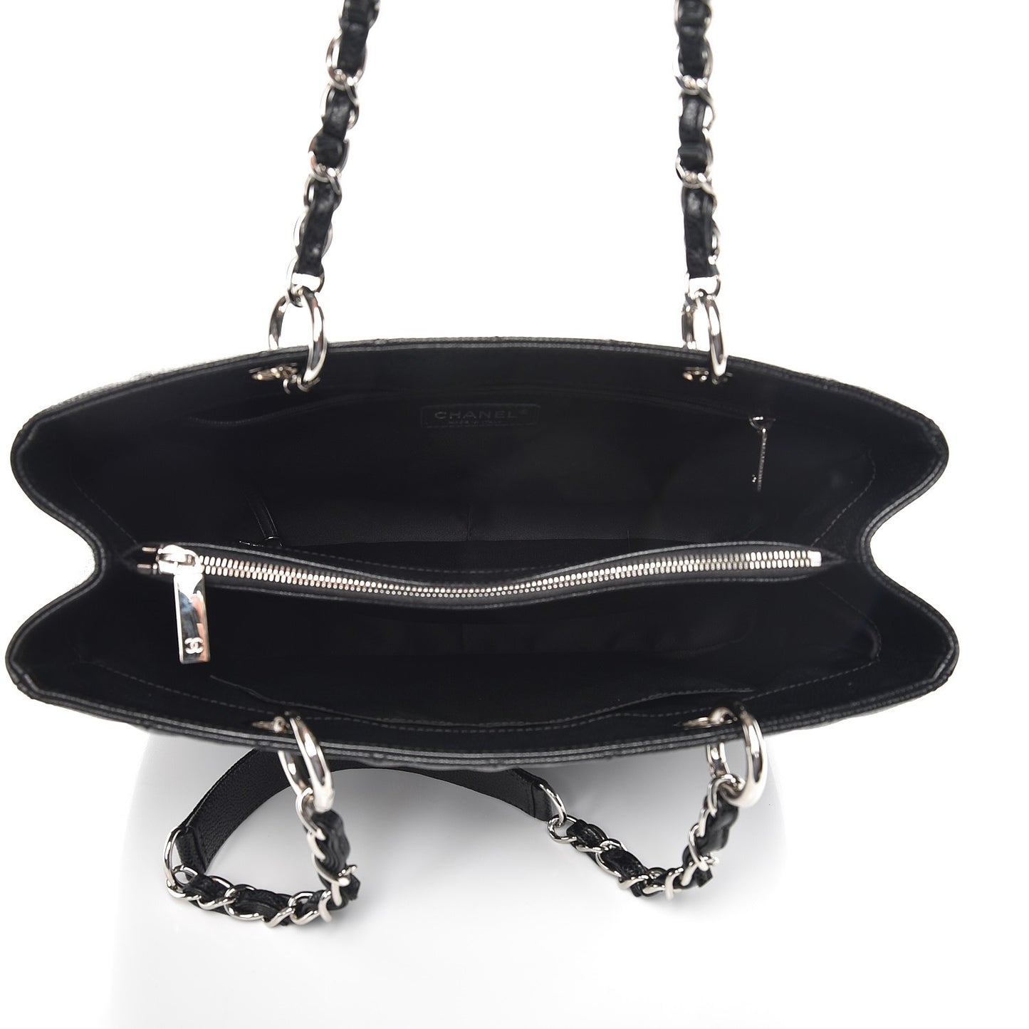 Caviar Quilted Grand Shopping Tote GST Black