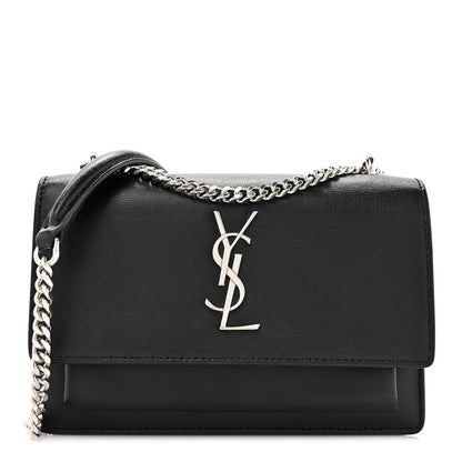 Saint Laurent Calfskin Monogram Sunset Chain Wallet 1 of 13