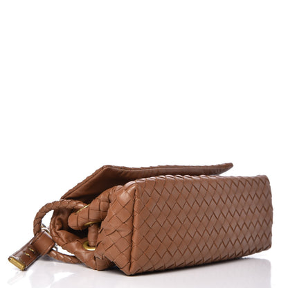 Bottega Veneta Nappa Intrecciato Messenger Crossbody Brown 4 of 8